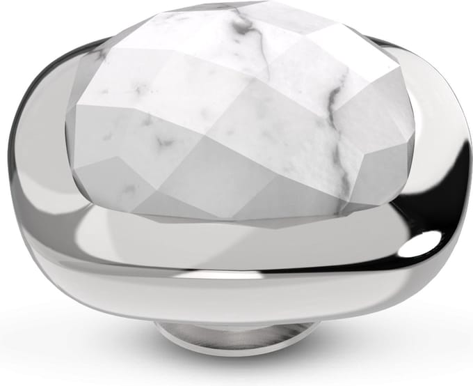 Melano Vivid Lined Steentje Howlite Zilver