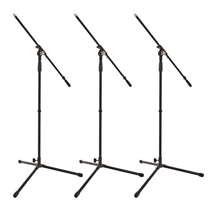 Boom Mic Standaard van Gear4music, 3-Pack