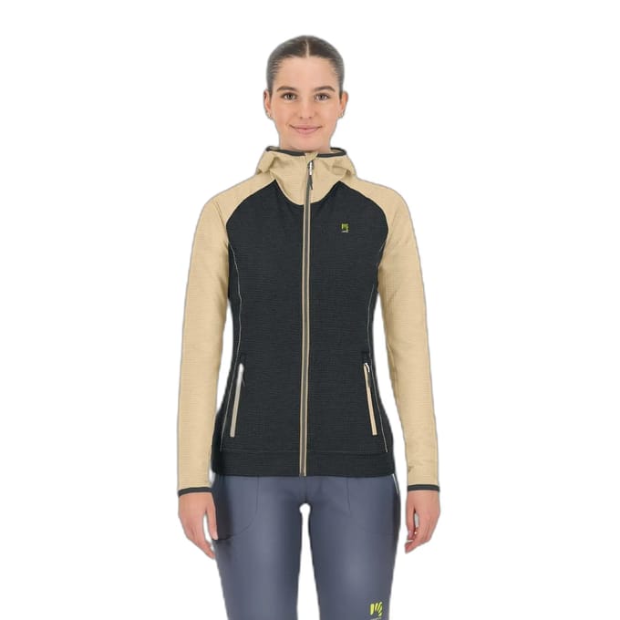 Fleece met capuchon en volledige rits voor dames Karpos Ambrizzola