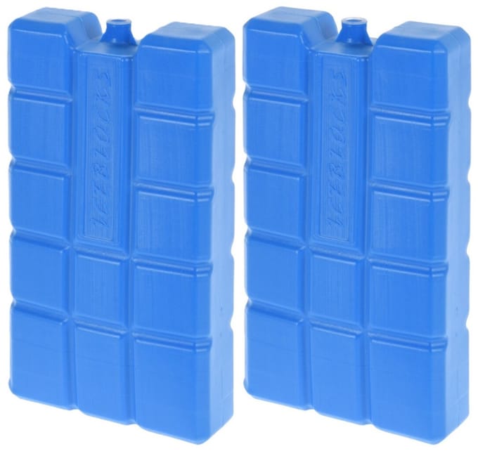 2x Blauwe koelelementen 750 gram - Koelelementen - Koelblokken