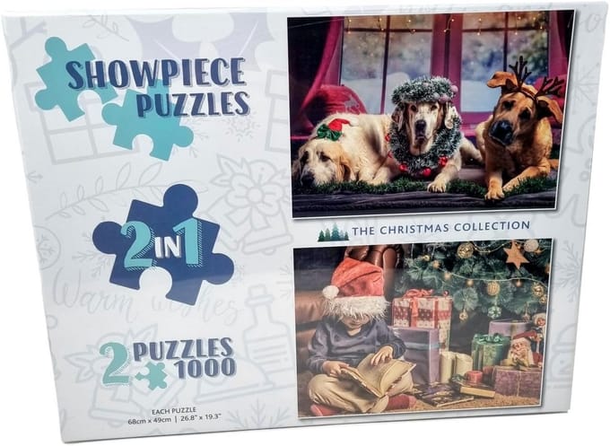 2x 1000 Delige Puzzel - Winterse en Kerst Thema's - Hoge Kwaliteit