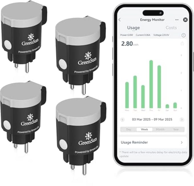Wifi-stopcontact voor buiten met timer en stroommeter - waterdicht en weerbestendig