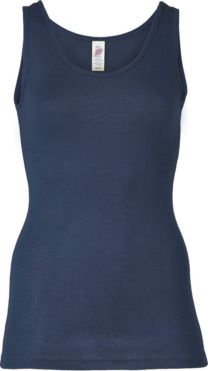 Dames Hemd Zijde Merino Wol Engel Natur navy blauw 34/36(S)