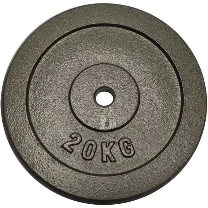 Gietijzeren schijf gewicht 20 kg Sporti