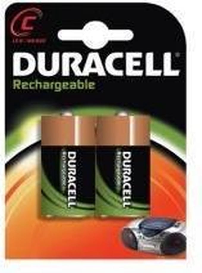 Duracell C-HR14 2 Stuks, oplaadbaar