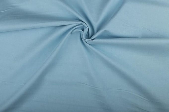 Katoen stof - Middenblauw - 10 meter