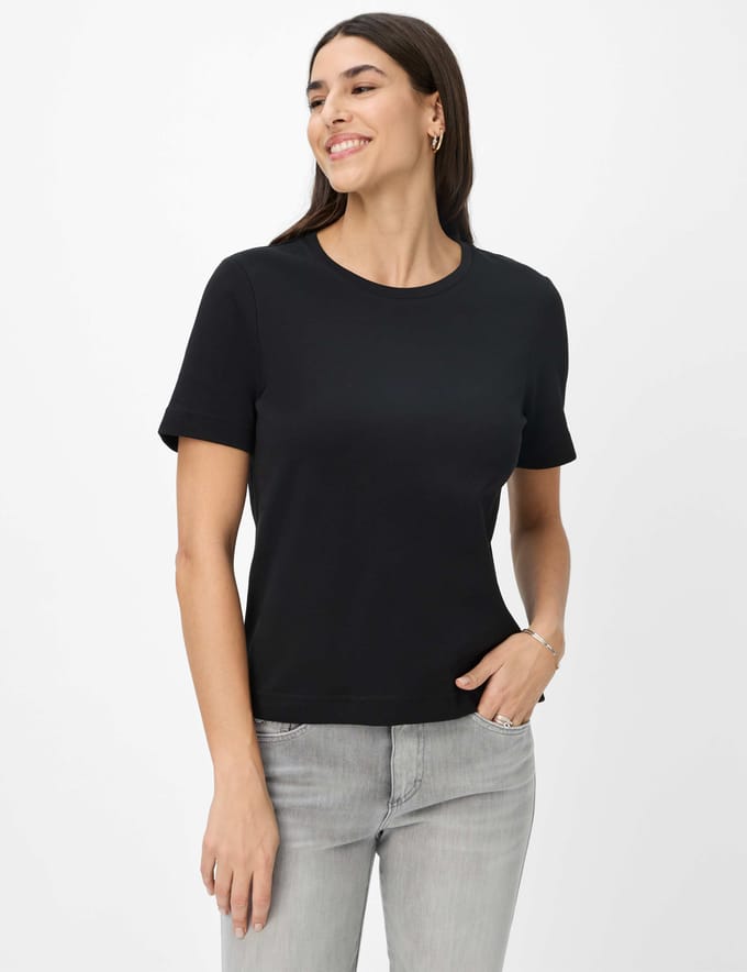 Brax Dames Shirt  Style CIRA black, zwart, maat 32