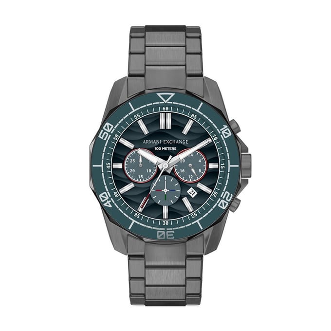 Armani Exchange AX1972 Mannen Horloge 44 mm - Grijs