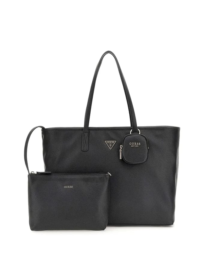 Guess Power Play || Dames laptoptas - 17 inch - Werktas A4 - Kunstleer - Zwart