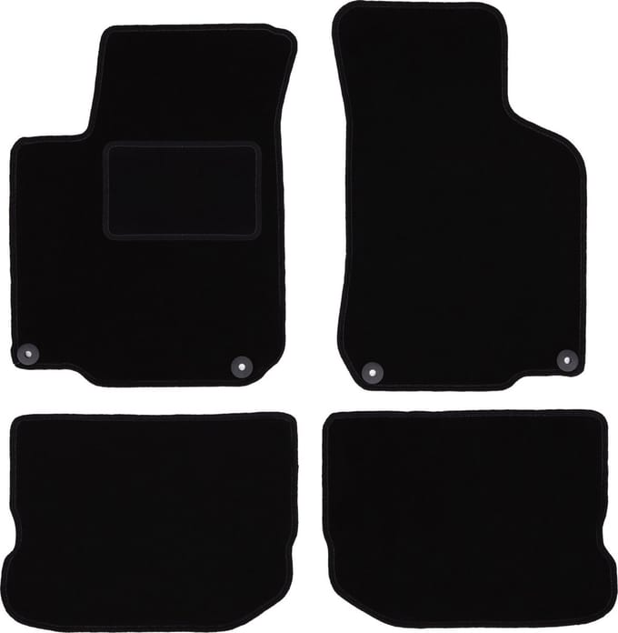 Zwarte veloursmatten voor: Seat Toledo II sedan (1998-2004)