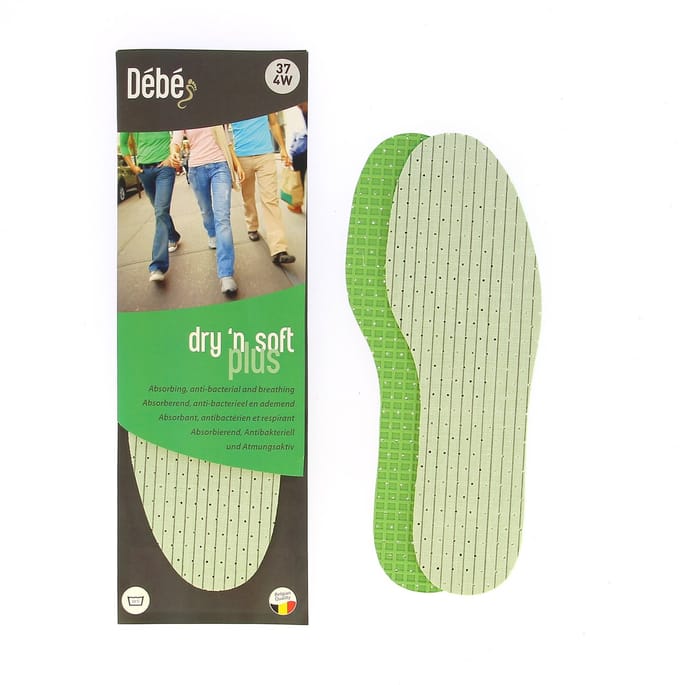 DEBE Dry 'n soft plus - Inlegzool met absorberend vicose en zacht latex - 45