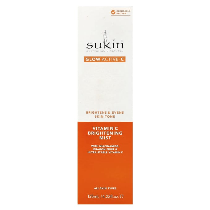 Glow Active-C, Vitamine C Verhelderende Mist, Alle Huidtypen, 125Ml(4.23 fl oz) black