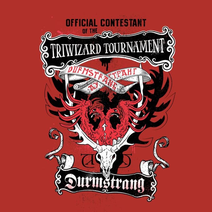Harry Potter Triwizard Tournament Durmstrang t-shirt - Rood - S