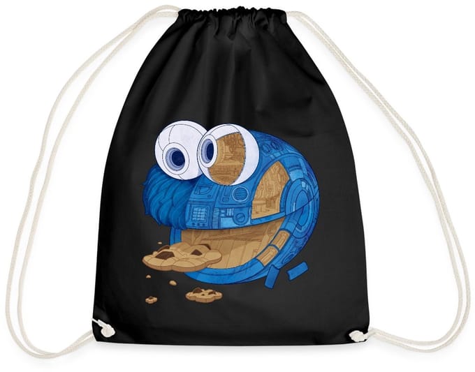 Sesamstraat Koekiemonster Machine Gymtas