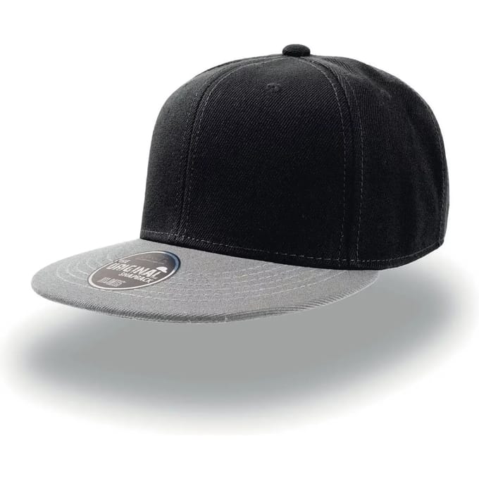Atlantis Headwear Snap Back Cap AT603 - BLACK/GREY - One size