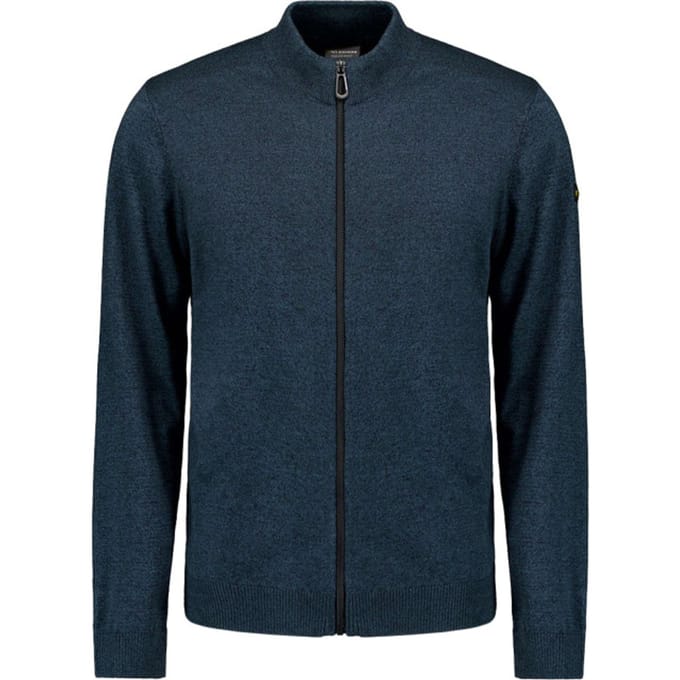 No Excess Cardigan 2 coloured melange navy