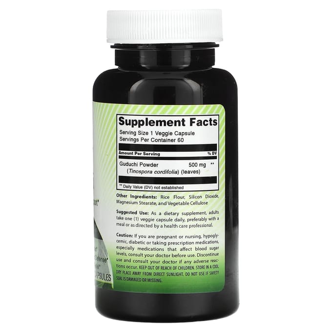 Amazing India, Guduchi, 500mg, 60 plantaardige capsules