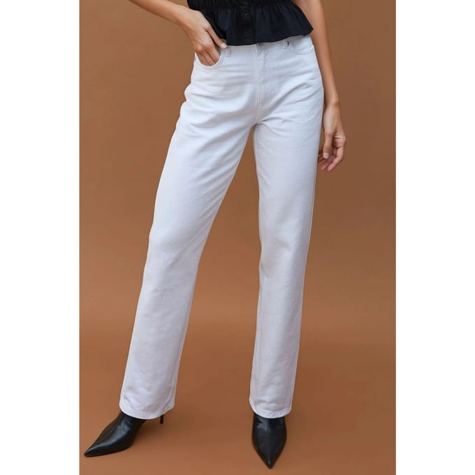 Hoge Taille Rechte Jeans