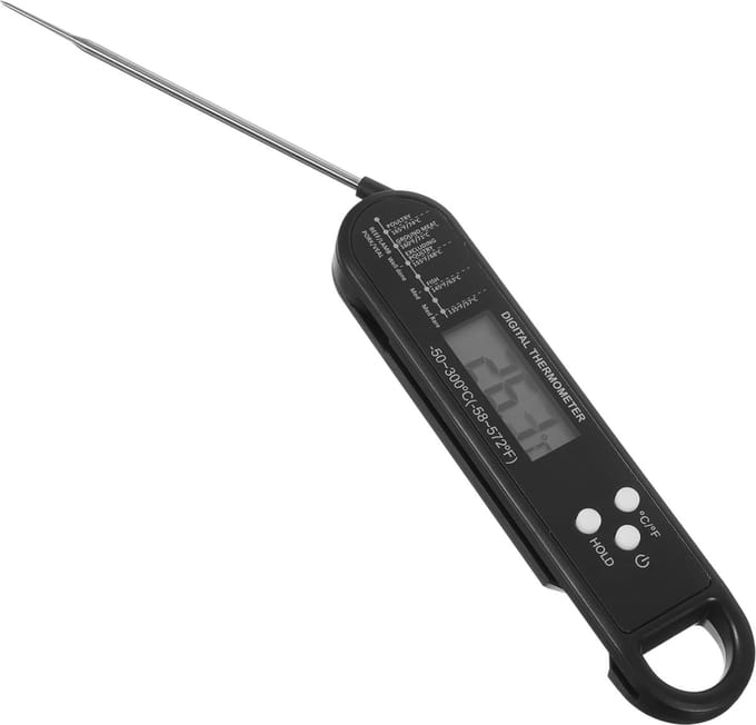 Digitale Vlees Thermometer Bbq Vlees Probe Luchtfriteuse Probe Kooksonde Vouwvlees Thermometer