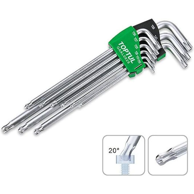 Dopsleutelset Torx Toptul Gaal0928