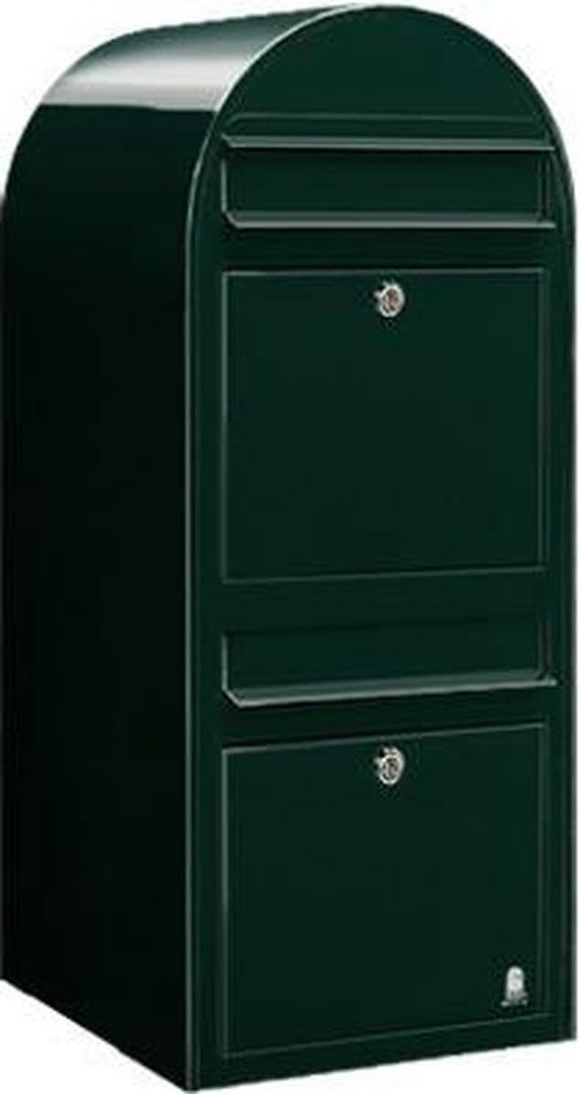 Brievenbus Bobi Duo Zwart Groen