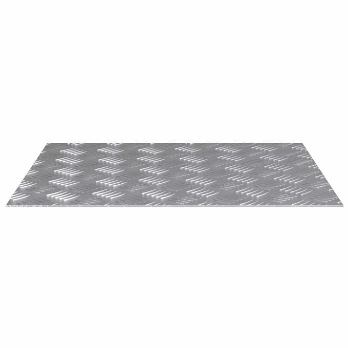vidaXL - Trapmatten - 2 - st - 60 - x - 50 - cm - Zilver - Aluminium - Rechthoekig