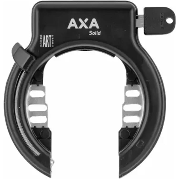 AXA Solid Frameslot – ART 2 Fietsslot – Gehard staal – Multi‑bevestiging – Beveiligingsniveau 10 – Zwart