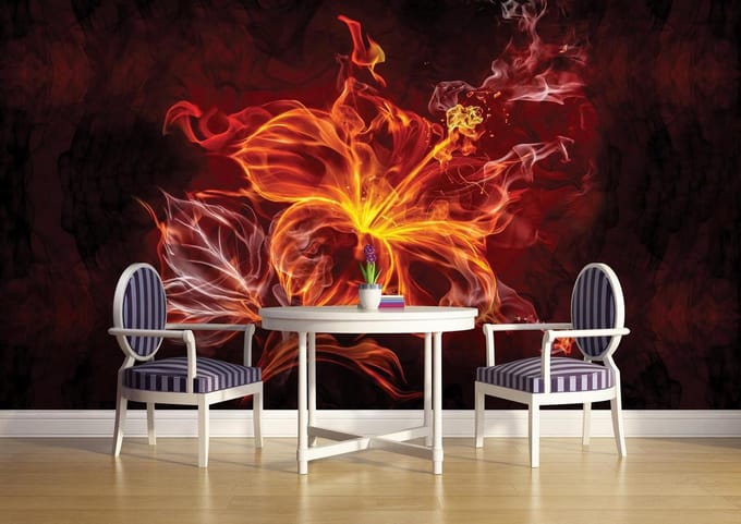 Flower Photo Wallcovering