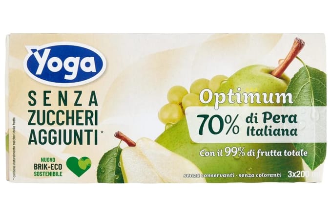 Jus en brique pera sans sucres ajoutés 3x200ml - yoga