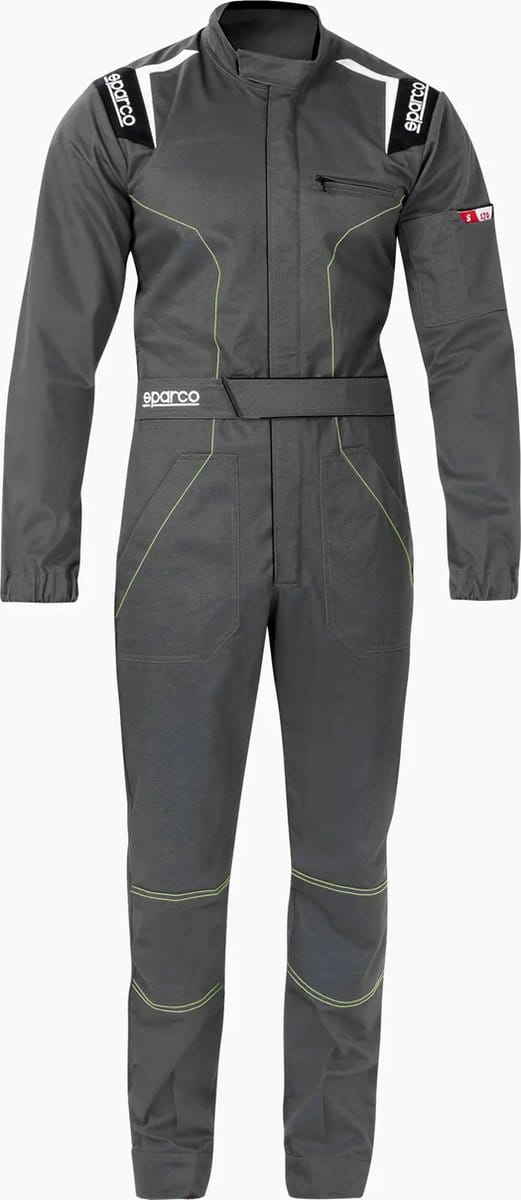 Sparco MS-4 - Monteursoverall Overall - Zwart/Grijs/Blauw/Rood
