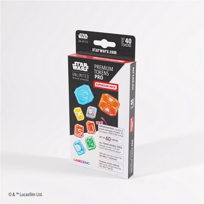 Star Wars Unlimited Acrylic Tokens PRO Expansion Pack - voor Twin Suns format - Gamegenic