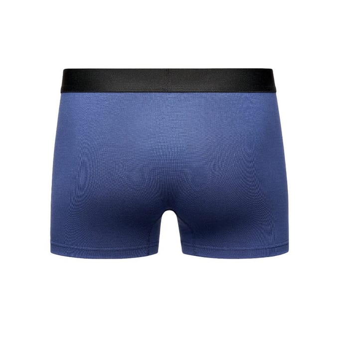 Henleys Heren Inky Boxershorts (Set van 3) (Blauw)