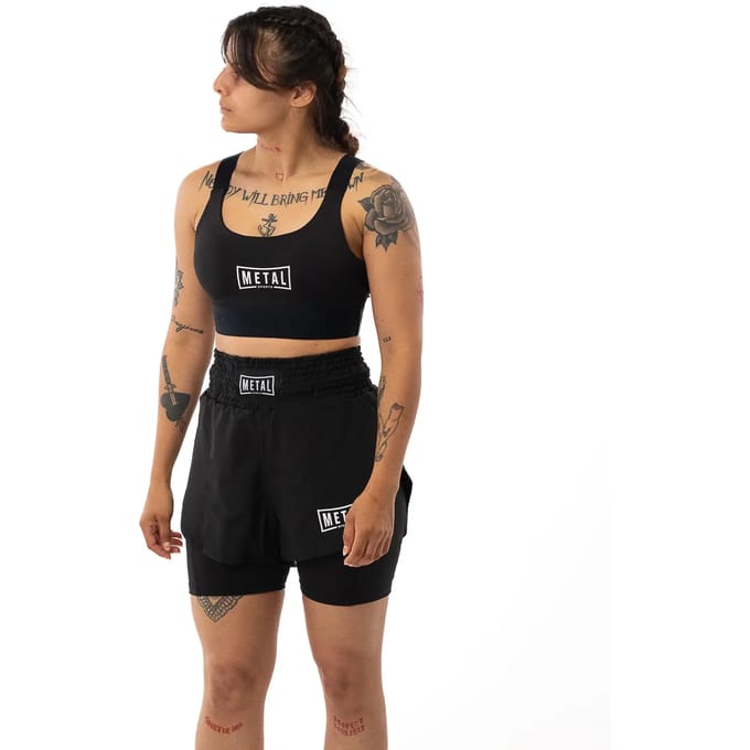2-in-1 vechtsportshort voor dames Metal Boxe