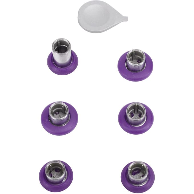 Verwisselbare Duimstick Rubber en Roestvrij Staal Game Controller Duimstick voor Elite Series 2 paars