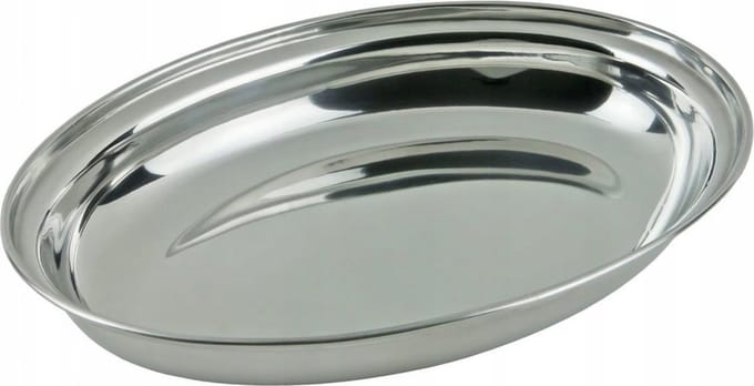 Kinghoff 1383 - Stalen diepe plaat - dienblad diep - 25 cm