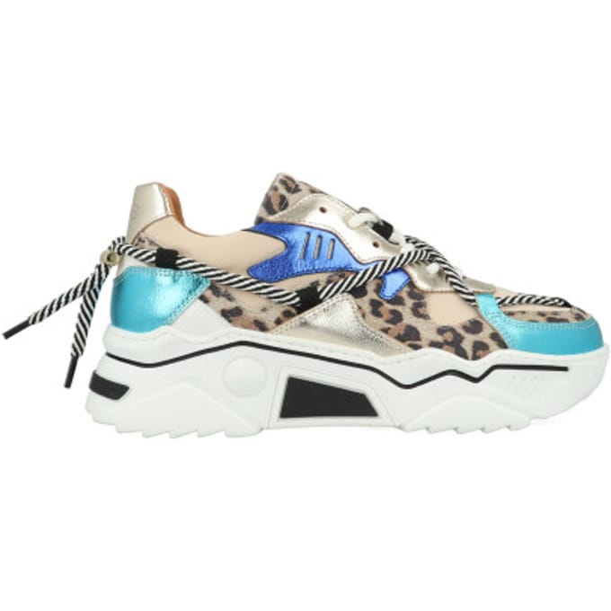 DWRS label Jupiter Leopard Sand / Aqua Größe: 37 | Trainers Outlet | Damen | Braun