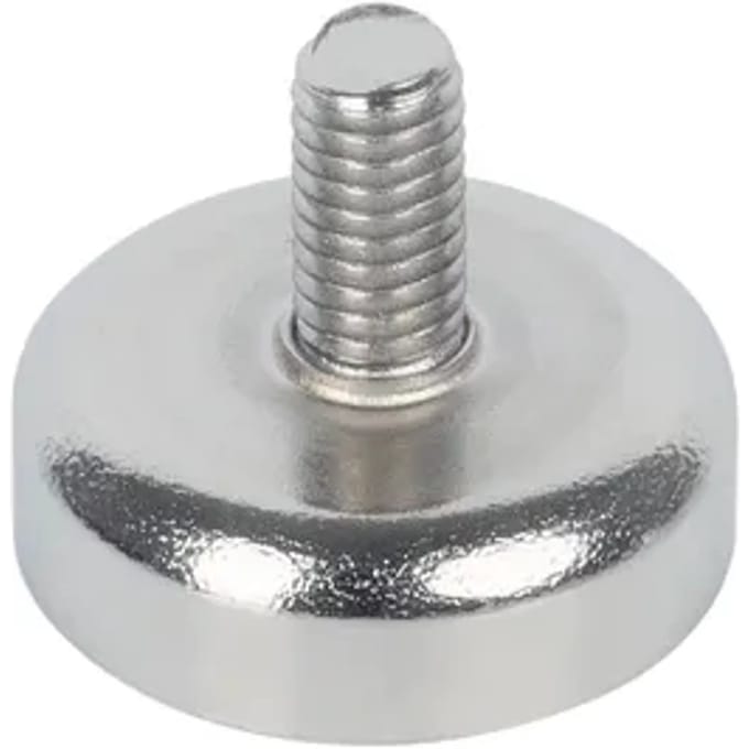 Fix-o-moll Bevestigingsmagneet - Met Schroefdraad - Neodymium - Diameter 16mm