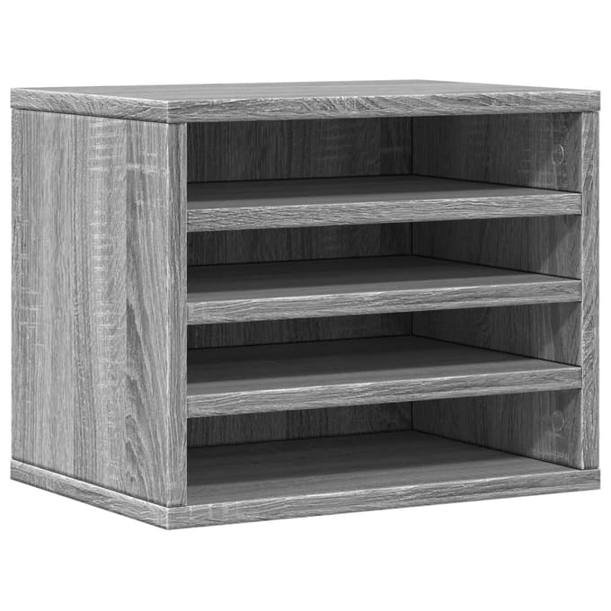 vidaXL - Bureau - organiser - 36x26x29,5 - cm - bewerkt - hout - grijs - sonoma - eiken
