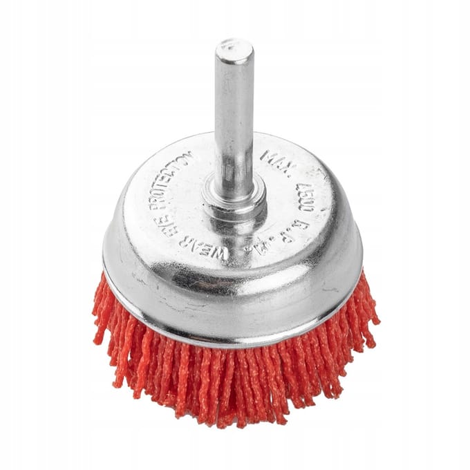 GRAPHITE Nylon Borstel voor Boormachine 50mm met 6mm Schacht