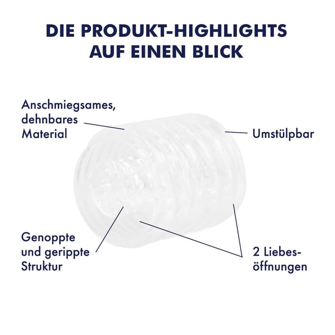 Compacte masturbator, 6,5 cm