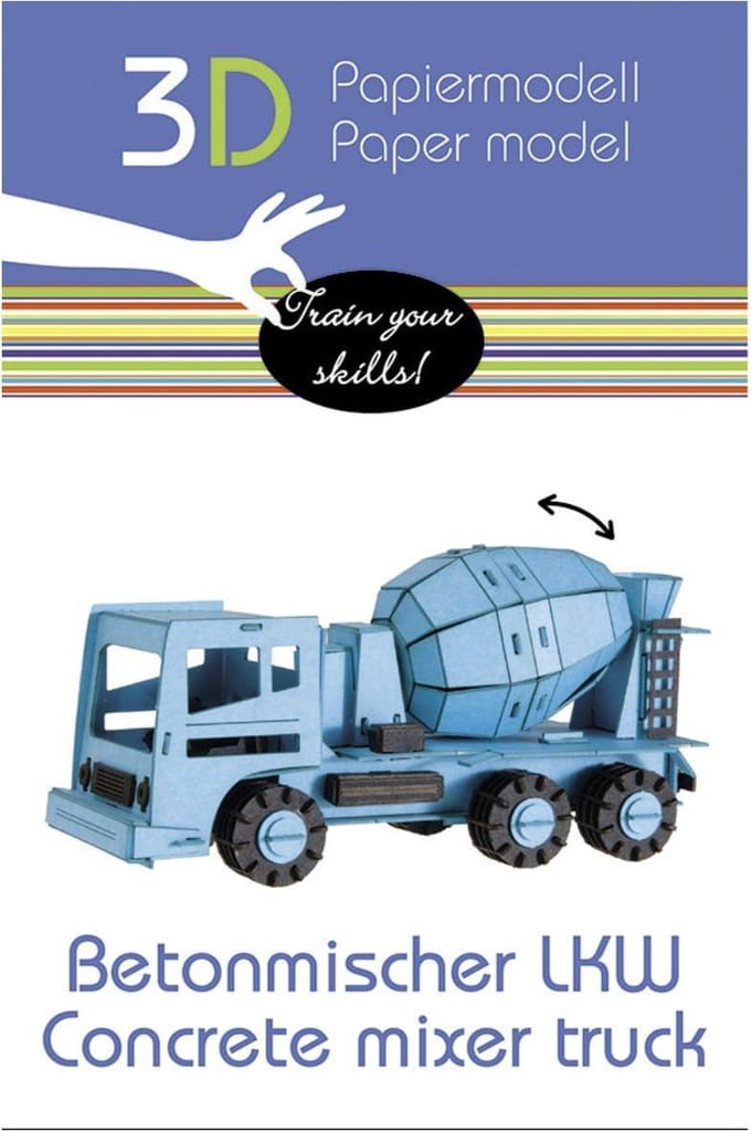 3D puzzel en bouwpakket vrachtauto betonmixer