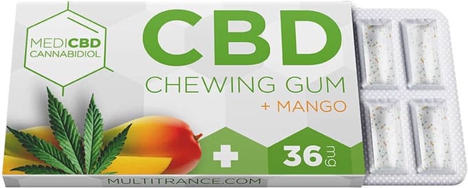 5 x MediCBD Mango CBD Kauwgom (36mg CBD)