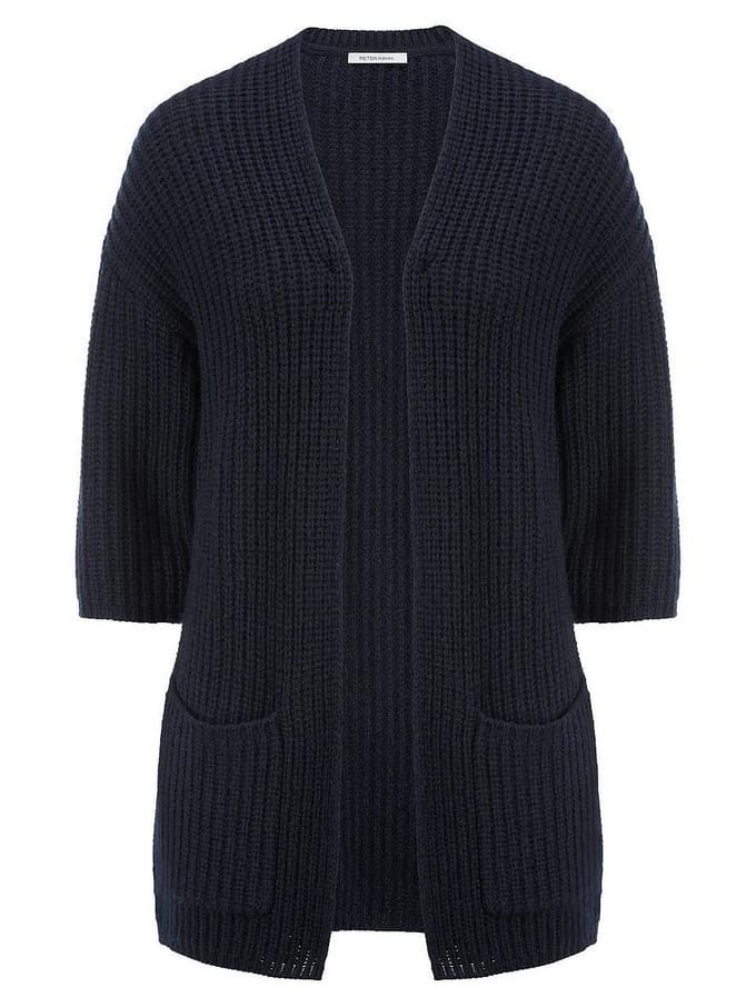 Vest aangeknipte 3/4-mouwen Van Peter Hahn blauw