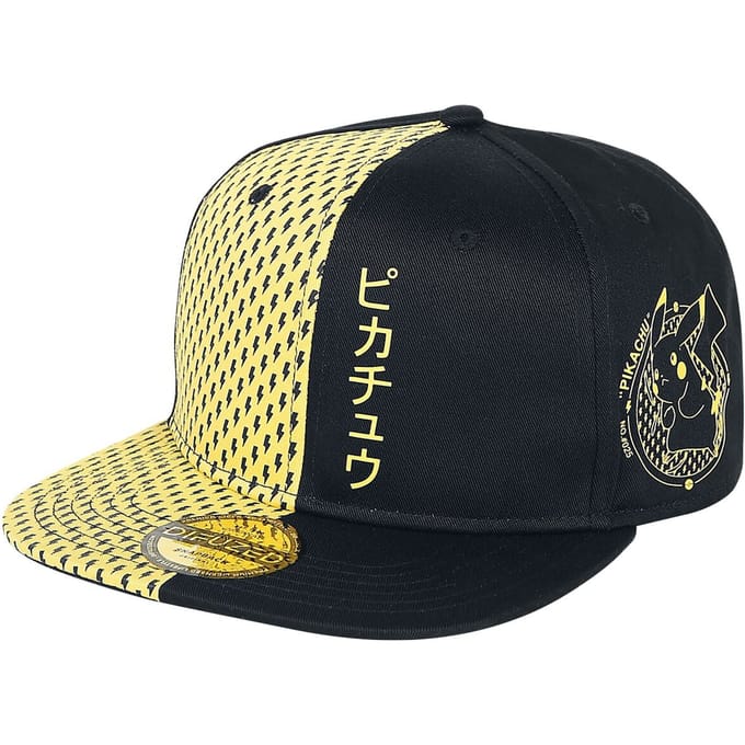 Pokémon Pikachu Unisex Cap - zwart/geel - one size
