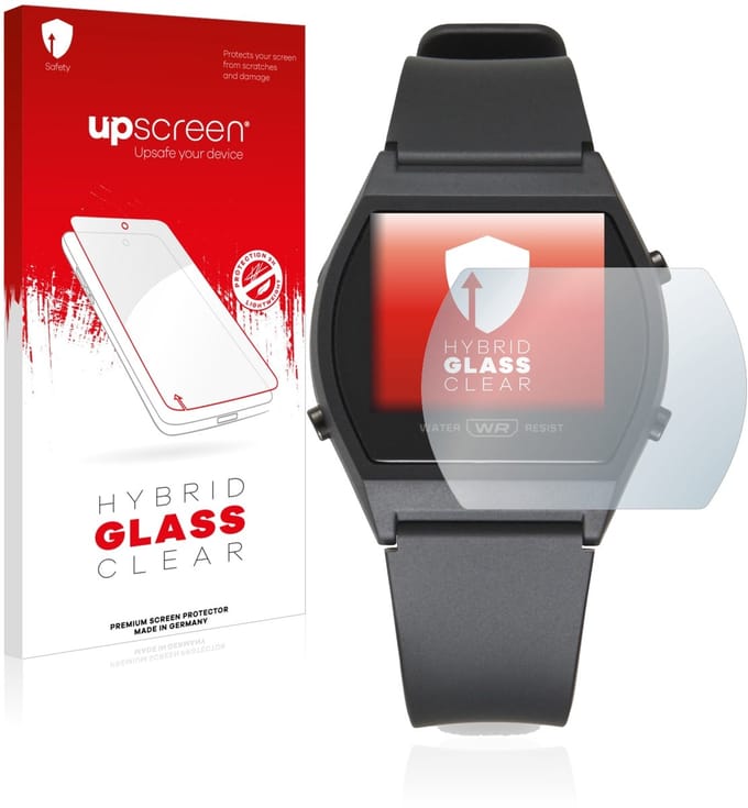 upscreen - Screenprotector voor Casio LW-204-1BEF - Folie Beschermfolie Beschermglas transparant