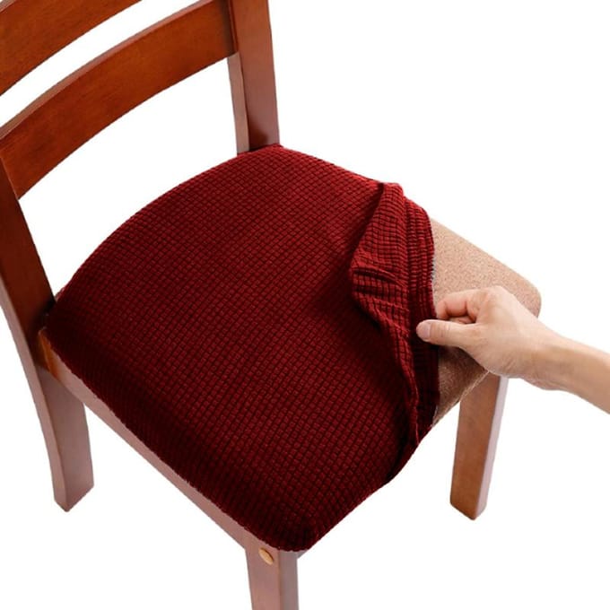 Stretch Jacquard Eetkamerstoel Stoelhoezen Afneembare Wasbare Elastische Gestoffeerde Eetkamerstoel Kussenhoes