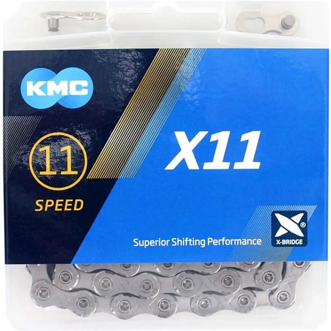 KMC X11 fietsketting grijs 118 schakels (bicycle lock)