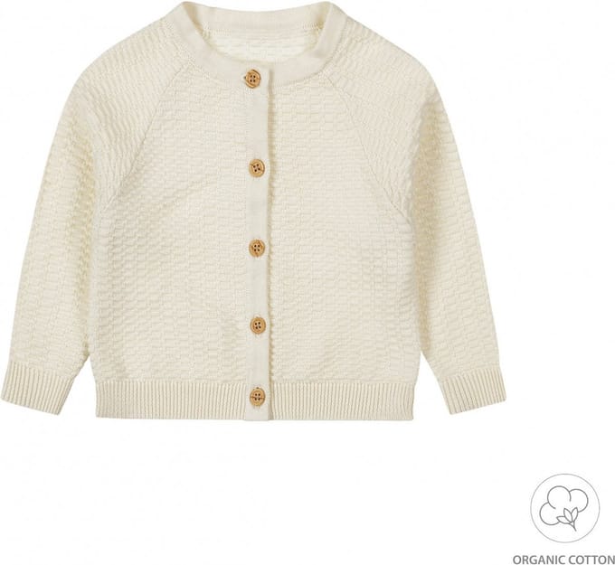 Dirkje - Bio Cotton - Vestje - Off white - Gebreid - Maat 50