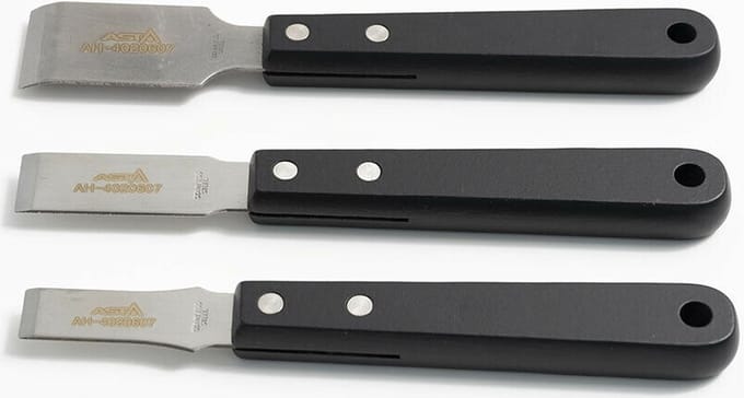 Beitel set - 3 dlg - RVS - Beitels - Schraper - ASTA