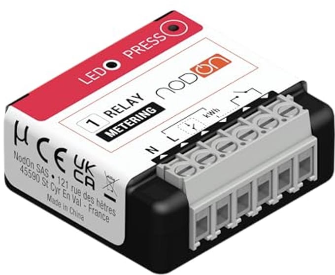 Multifunctionele module met verbruiksmeting en Zigbee-compatibiliteit